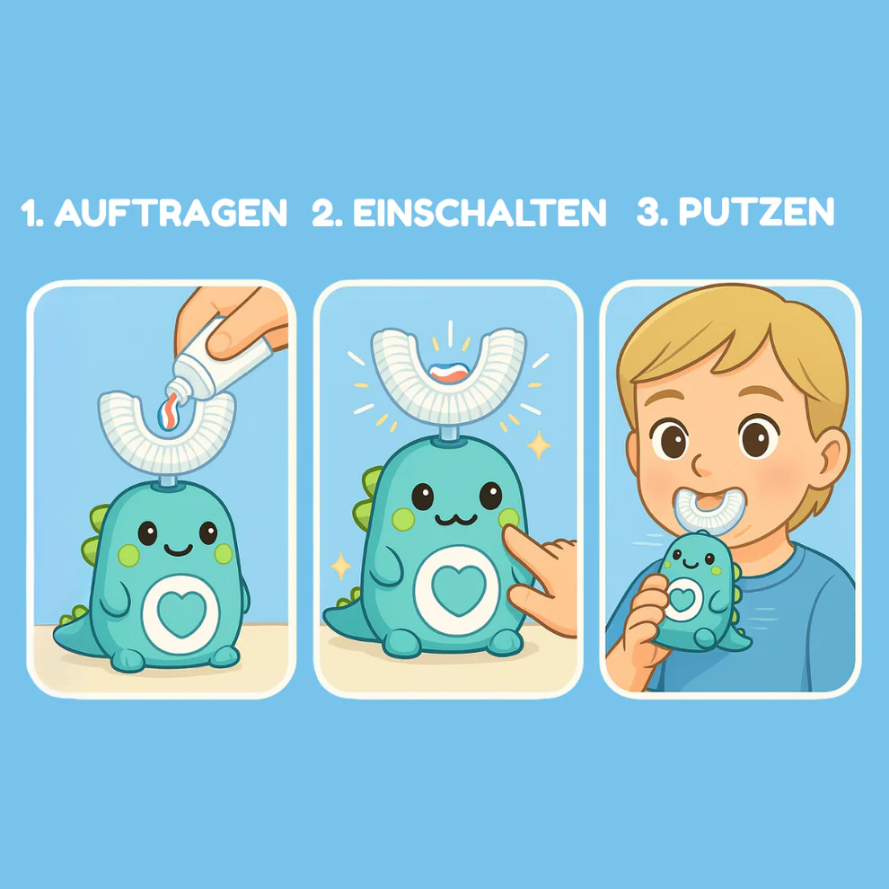 DinoBrush™ | Kinder- Zahnbürste 360°
